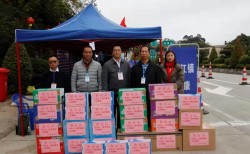 得宝食品公司为一线抗疫人员送温暖